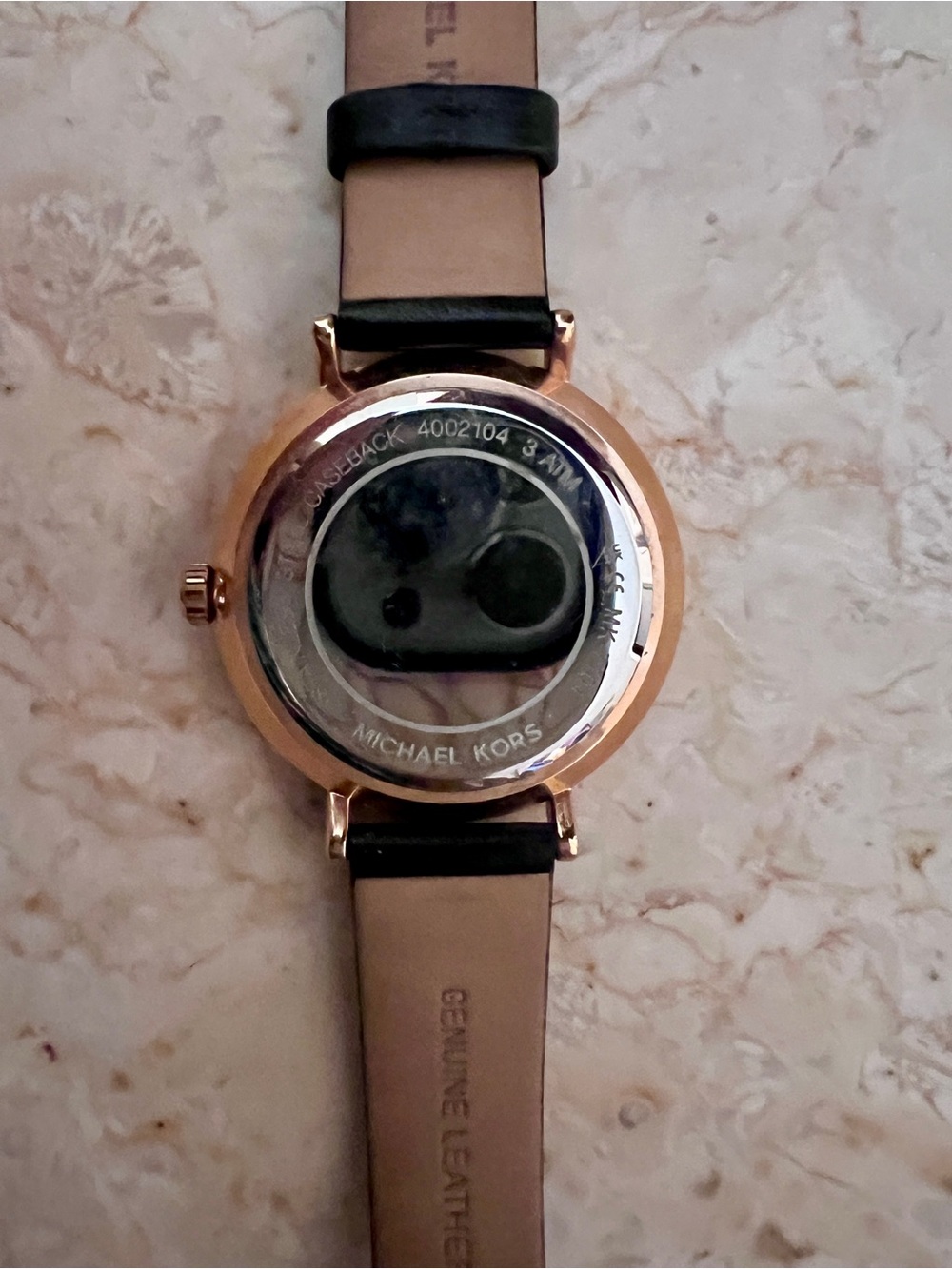 Michael Kors Women's Jayne Black Leather Strap Watch 38mm - Picture 4 of 4